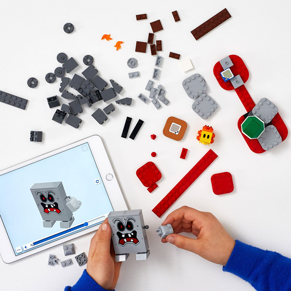 lego super mario whomp's lava trouble expansion set