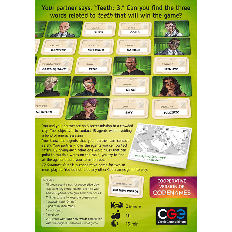 Czech Games Edition Codenames: Duet XXL - English Edition