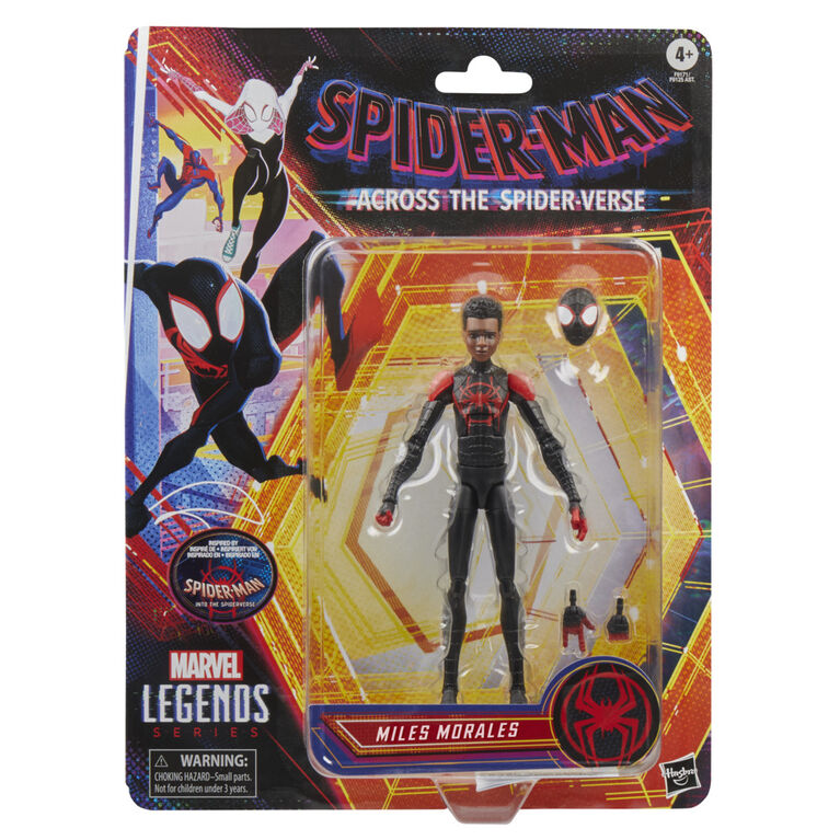 Marvel Legends Series Spider-Man: Into the Spider-Verse, figurine de collection Miles Morales de 15 cm