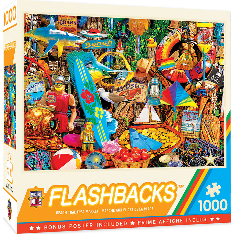Flashbacks - Beach Time Flea Market - 1000 Piece Jigsaw Puzzle