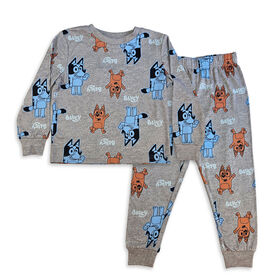 Pyjama 2 pièces Bluey - Gris chiné 4T