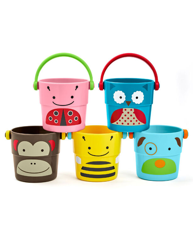 Skip Hop Zoo Bath Stack & Pour Buckets