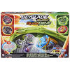 Beyblade Burst QuadDrive Set de combat Collision Nebula, avec arène Beystadium, 2 toupies de compétition et 2 lanceurs - Notre exclusivité