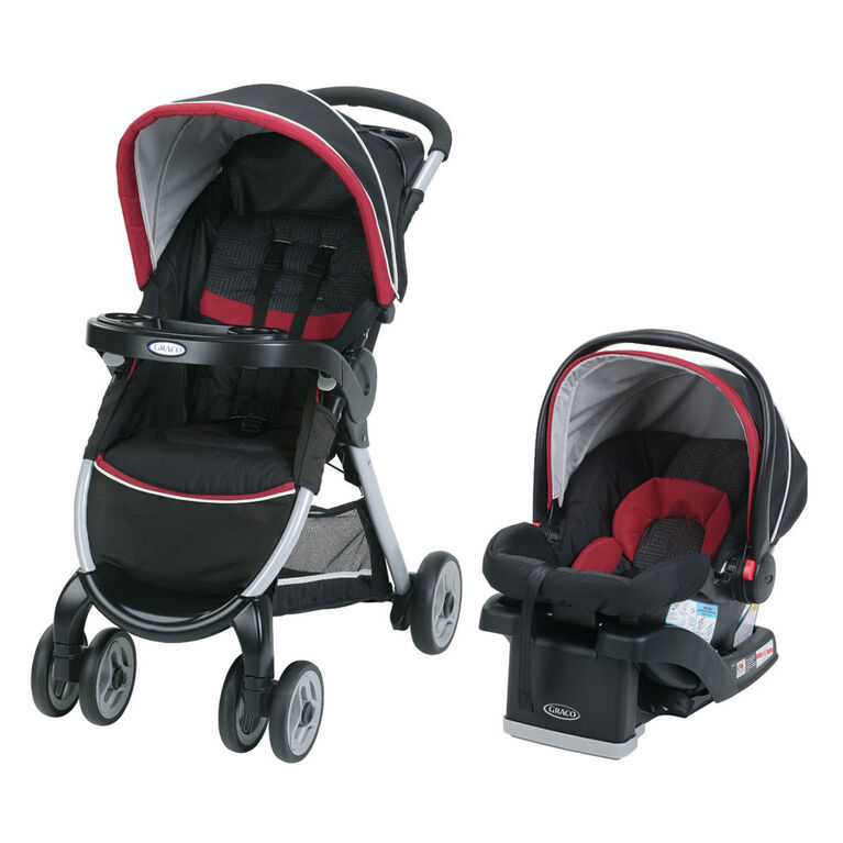 Graco FastAction Fold Click Connect Travel System - Weave