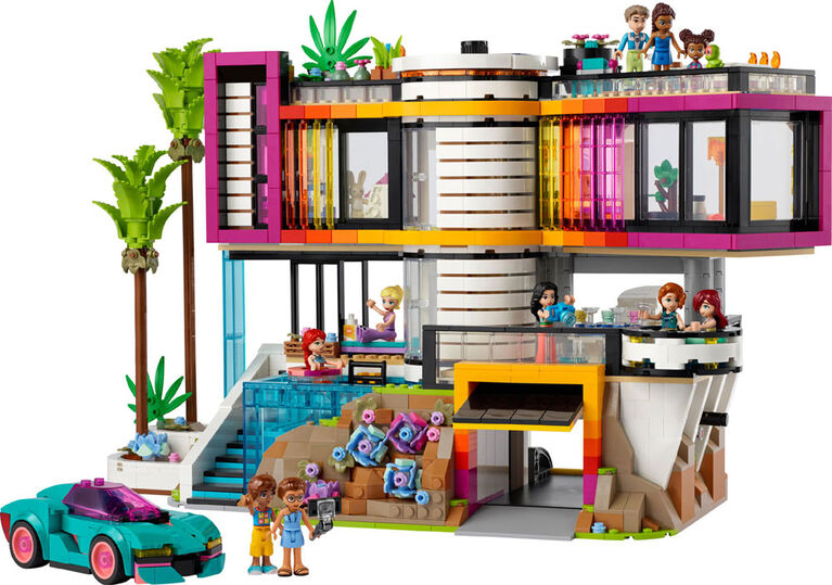 LEGO Friends Andrea's Modern Mansion Doll House - 4 Story Toy House Building Set for Kids - 42639