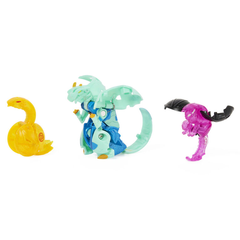 Bakugan Evolutions, Dragonoid with Nano Sledge and Lancer Platinum Power Up Pack
