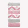 Kushies - Wash Cloths - 6 Pack Single Ply - Pink
