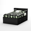 Step One Captain Platform Storage Bed with 4 Drawers- Pure Black