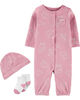 Carter's Ensemble 3 pièces Retour à la maison Rose Nouveau-né