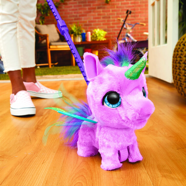 furReal Flyalots Flitter My Alicorn Plush Interactive Toy, Unicorn Toys, Animatronic Pet