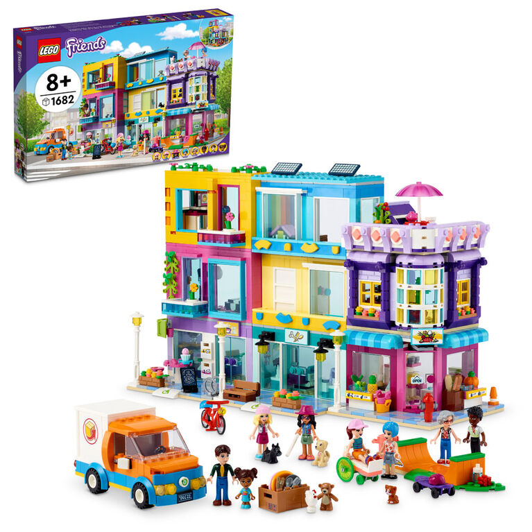 LEGO Friends L'immeuble de la rue principale 41704 Ensemble de construction (1 682 pièces)