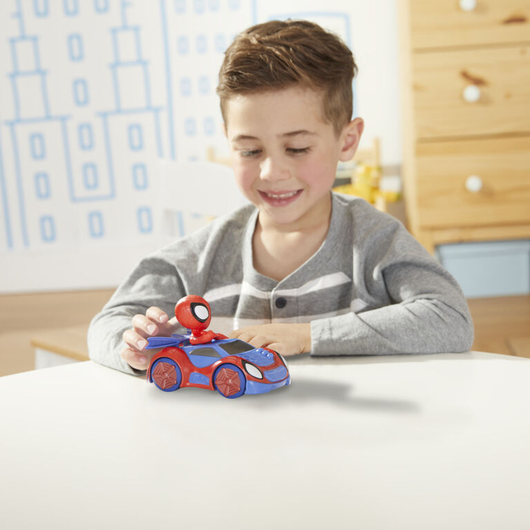 Marvel Spidey and His Amazing Friends Spidey Action Figure And Web-Crawler Vehicle