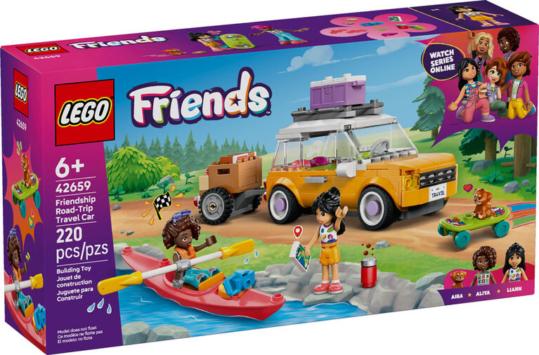 LEGO Friends Friendship Road-Trip Travel Car Toy - Pretend Play Building Toys for Kids, Age 6+ - 42659