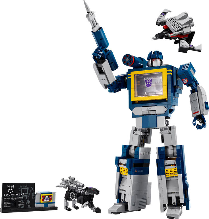 LEGO Icons Transformers: Soundwave Model Kit - Collectible Building Set for Adults, 18+ - 10358 LEGO Icons Transformers: Soundwave Model Kit - Collectible Building Set for Adults, 18+ - 10358