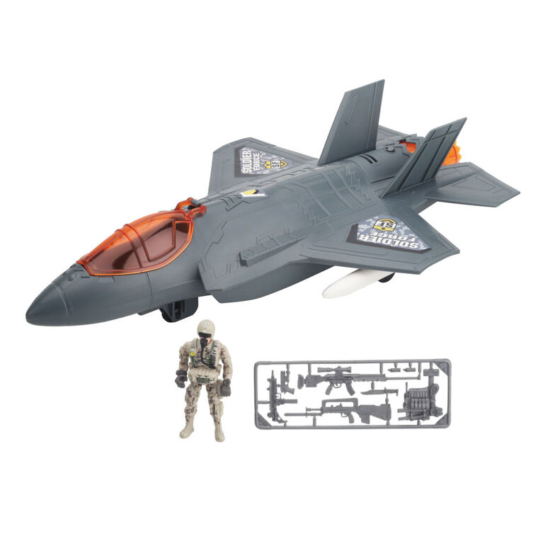 T5-Command Hawk Jet Fighter Playset - Notre exclusivité