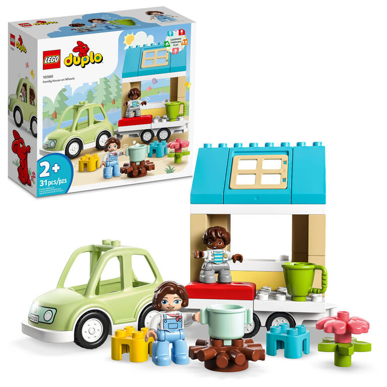 LEGO DUPLO Town La maison familiale sur roues 10986; Jeu de construction (31 pièces)