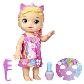 Baby Alive poupée Bébé beauté 32,5 cm à baigner, thème licorne