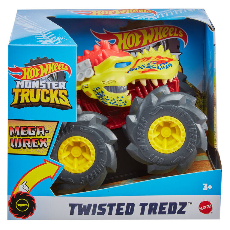 Hot Wheels Monster trucks Twisted Tredz Zombie-Wrex Vehicle