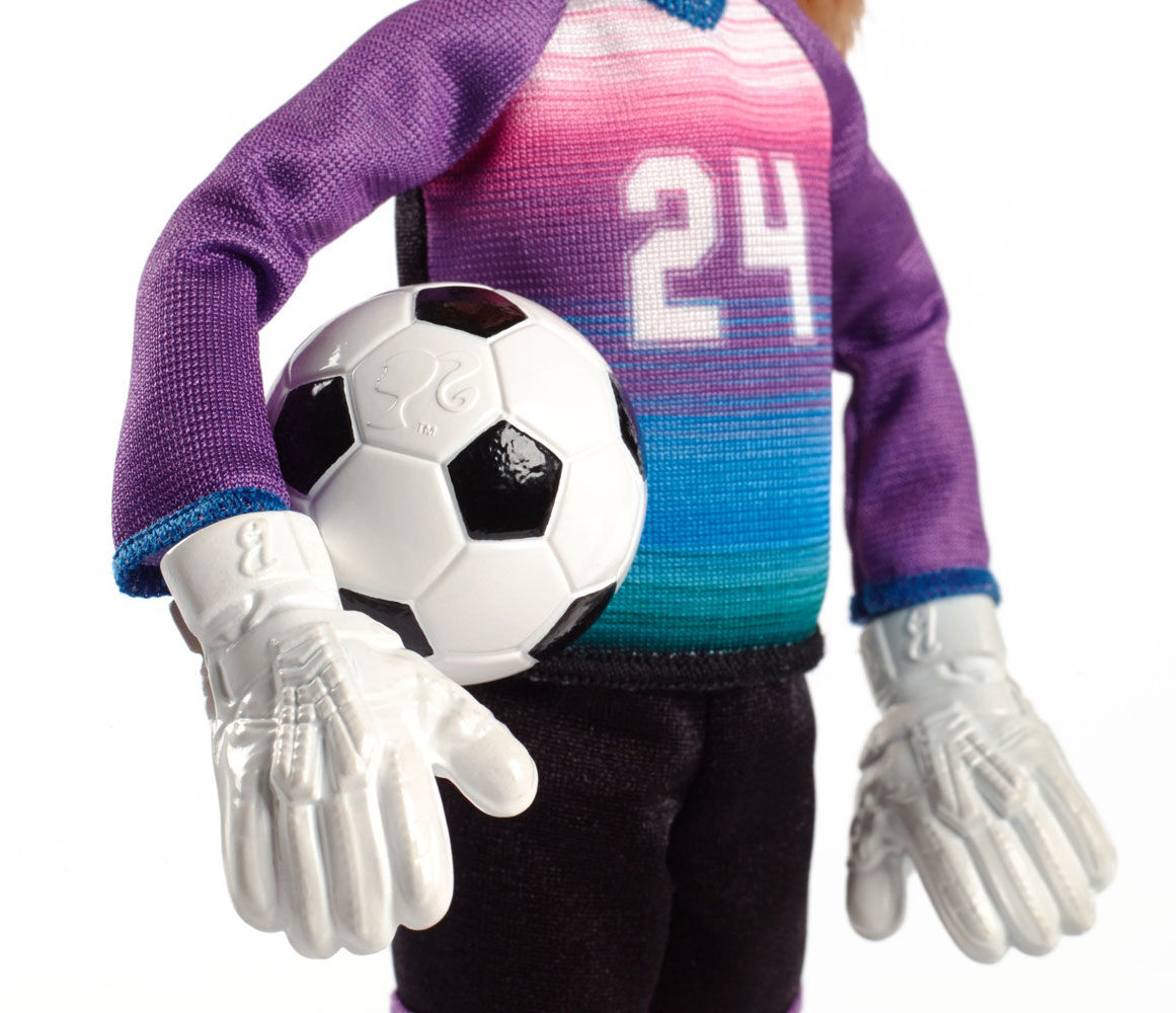 barbie soccer set