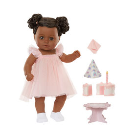 BABY born Birthday Baby Doll Harper - Dark Brown Eyes