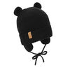 Chapeaux Tricot&eacute;s Ours pour Enfants | Noir &Eacute;b&egrave;ne - P (3-9m)