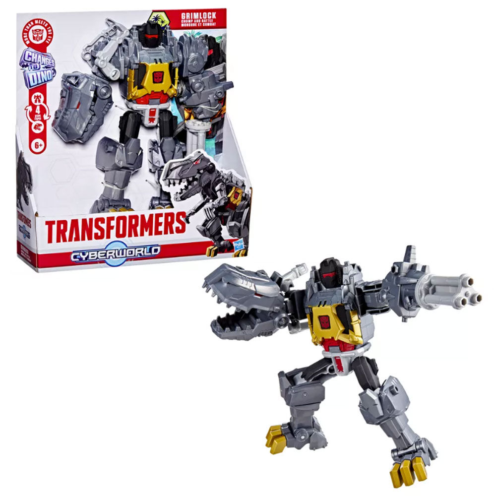 Transformers CYBERWORLD Grimlock Chomp & Battle