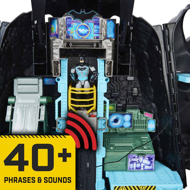 Batman, Bat-Tech Batcave, Giant Transforming Playset with Exclusive 4" Batman Figure and Accessories