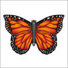 Cerf-volant papillon - monarque