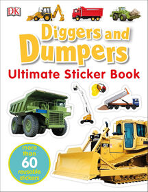Ultimate Sticker Book: Diggers and Dumpers - English Edition