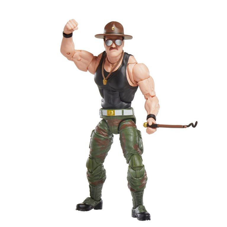 G.I. Joe Classified Series Sgt Slaughter Action Figure 53 Collectible Toy, Multiple Accessories, Custom Package Art