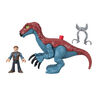 Imaginext Jurassic World Dominion Therizinosaurus Dinosaur and Owen Toys