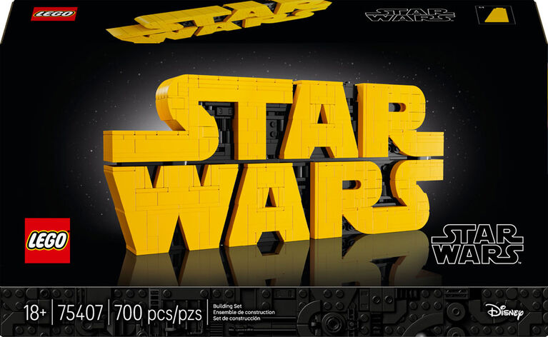 LEGO Star Wars Le logo Star Wars en briques, Logo, Ensemble de modèle à construire pour adultes, Décoration 75407