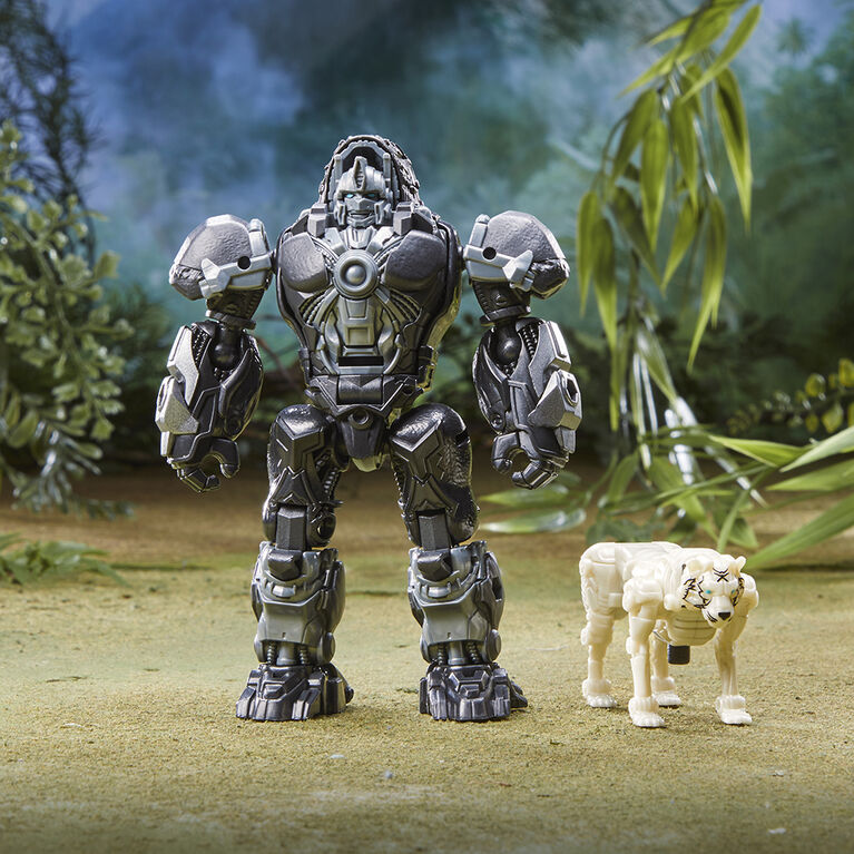 Transformers: Rise of the Beasts Movie Beast Alliance Beast Weaponizers 2-Pack Optimus Primal Toy, 5-inch