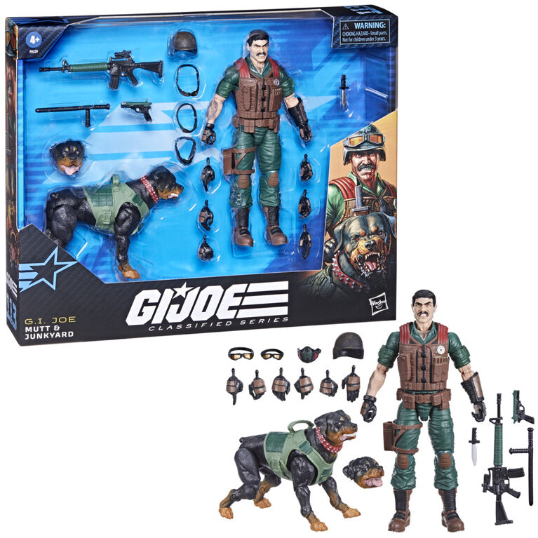 G.I. Joe Classified Series, figurine de collection #113 Mutt et chien Junkyard