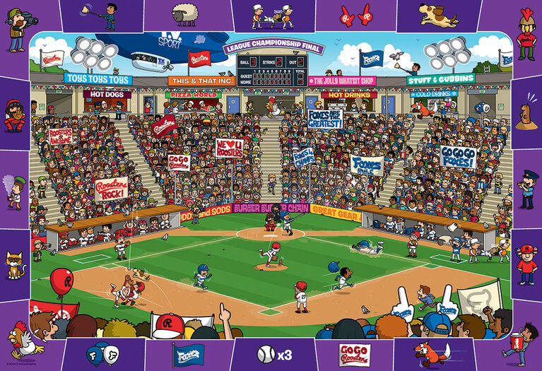 Eurographics Baseball Spot & Find 100 Piece Puzzle