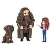 Wizarding World Harry Potter, Magical Minis Hermione and Rubeus Hagrid Friendship Set with Creature