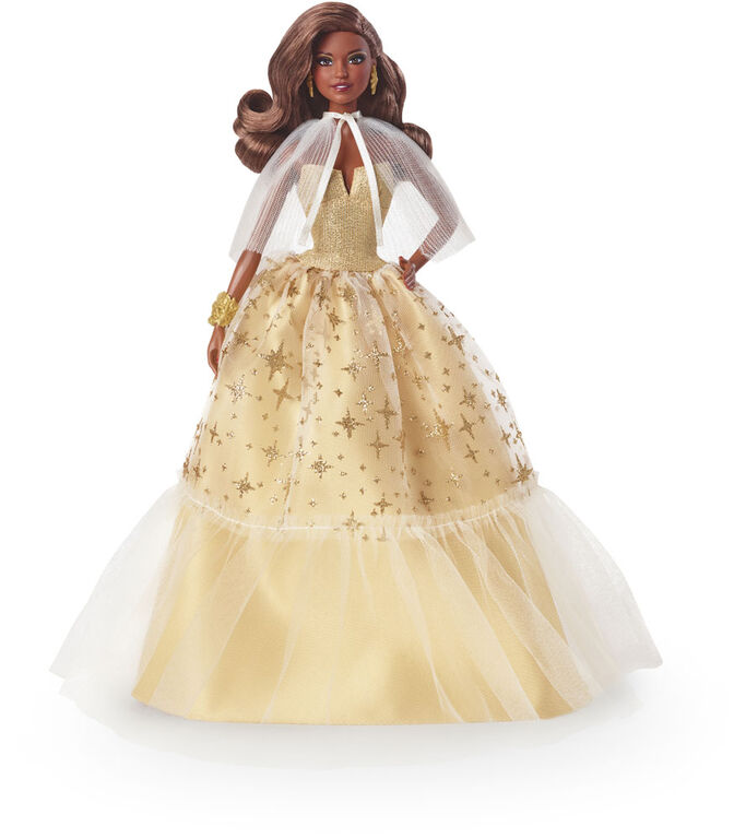 2023 Holiday Barbie Doll, Seasonal Collector Gift, Golden Gown