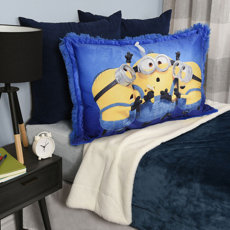 Despicable Me Minions Jumbo Funky Fur Pillow