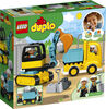 LEGO DUPLO Town Le camion et la pelleteuse 10931