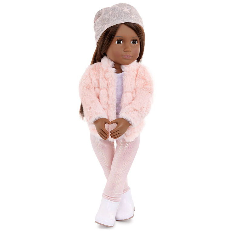 Our Generation - Faux Fur Coat & Sparkly Leggings