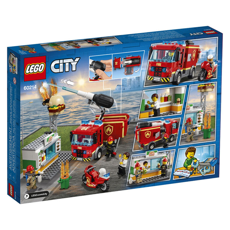 LEGO City Fire Burger Bar Fire Rescue 60214 (327 pieces)