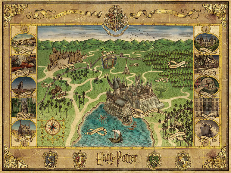 Ravensburger - Harry Potter Hogwarts Map puzzle 1500pc
