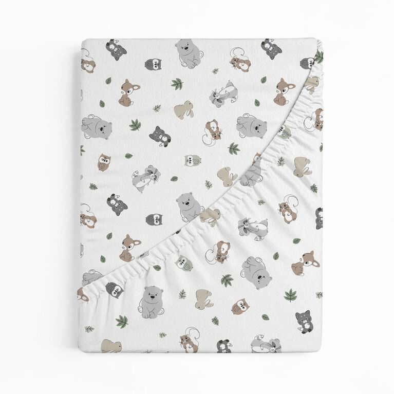 Koala Baby 1 Pack Flannel Playpen Sheet Woodland