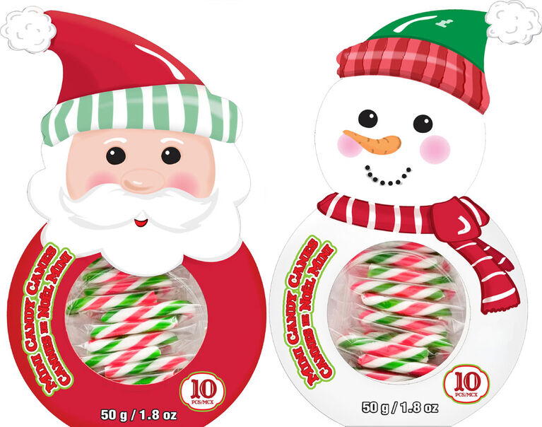 Sweet Workshop mini candy canes gift box 50g