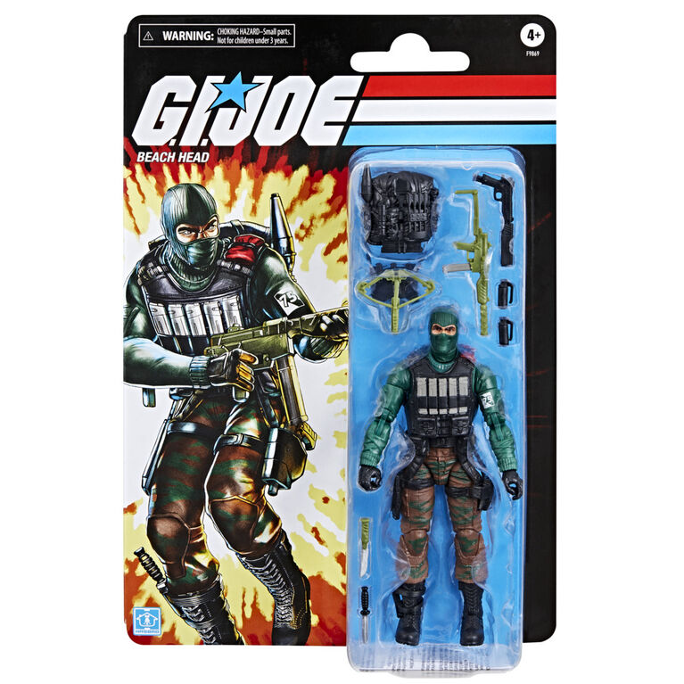 G.I. Joe Classified Series pack r&eacute;tro sur blister, figurine Beach Head
