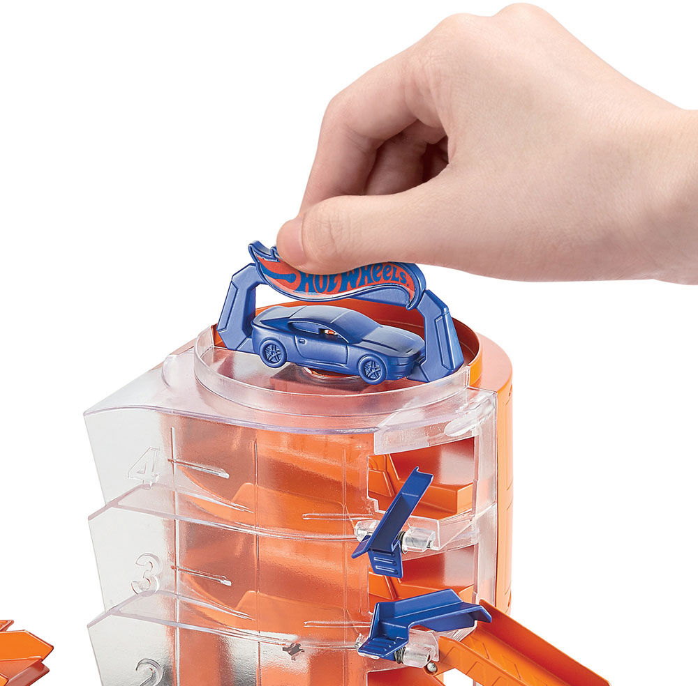 hot wheels city super spin dealership playset