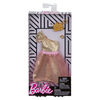 Barbie - Vêtements - Tenue au look complet - Robe de fête dorée et rose