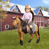 Lori, Celia and Cinnamon, 6-inch Mini Riding Doll and Horse Set