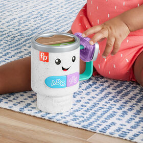 Fisher-Price Laugh & Learn Wake Up & Learn Coffee Mug Baby Musical Toy, Multilanguage Version 