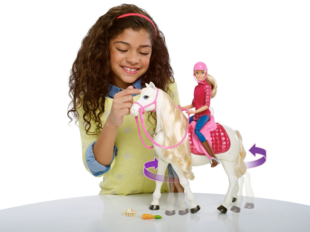 barbie dream horse with doll